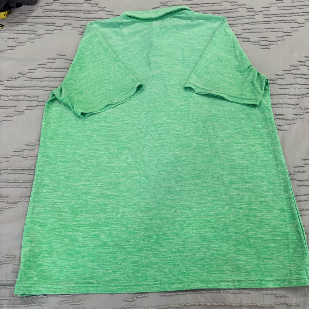 Three Sixty Six Men's Athletic Green Polo Shirt - Picture 8 of 10
